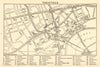 WEST END THEATRES. Covent Garden Shaftesbury Avenue &c  1921 old antique map