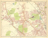 LONDON N. Muswell Hill Alexandra Park Wood Green Finchley Crouch End 1921 map