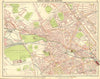 LONDON. Kilburn St John's Wood Maida Vale Bayswater Notting Hill 1921 old map