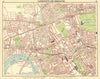 LONDON.Hammersmith Kensington Shepherds Bush Earls Court Notting Hill 1921 map