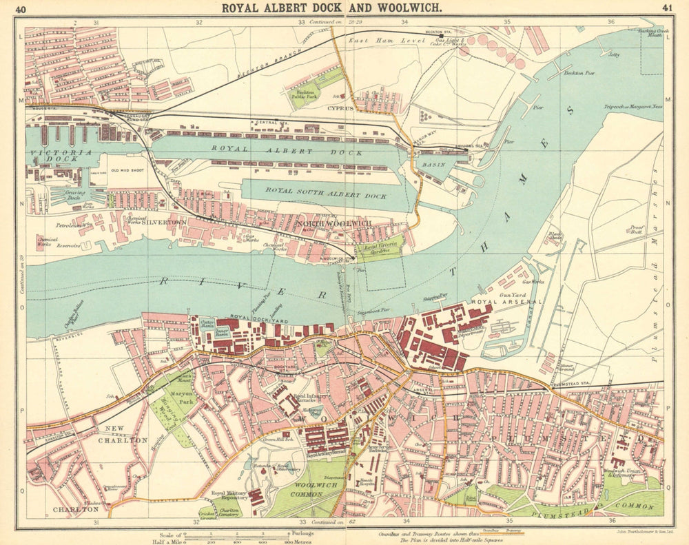 LONDON E. Albert Dock Woolwich Plumstead Charlton Beckton Silvertown 1921 map