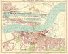 LONDON E. Albert Dock Woolwich Plumstead Charlton Beckton Silvertown 1921 map