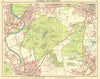 LONDON SW. Richmond Wimbledon Putney Twickenham Kingston-upon-Thames 1921 map
