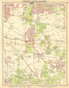 LONDON SE. Plumstead Eltham Sidcup Mottingham Kidbrook Chislehurst 1921 map
