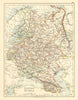 EUROPEAN RUSSIA. Shows Great/Little/West/South Russia.Poland.JOHNSTON 1899 map
