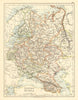 EUROPEAN RUSSIA. Shows Great/Little/West/South Russia.Poland.JOHNSTON 1899 map