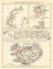 ARCTIC ISLANDS.Iceland Spitsbergen Franz Josef Land Novaya Zemlya 1899 old map