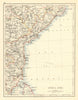 BRITISH INDIA SE.Madras Karnatak. French Karikal Pondicherry.JOHNSTON 1899 map