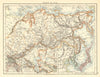 RUSSIA IN ASIA. Shows Trans-Siberian railway under construction  1899 old map