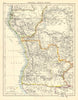 COLONIAL CENTRAL AFRICA. French Congo Free State Portuguese West Af.  1899 map