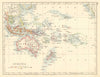 COLONIAL OCEANIA PACIFIC.British Dutch Spanish French German Port. 1899 map