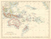 COLONIAL OCEANIA PACIFIC.British Dutch Spanish French German Port. 1899 map