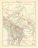 BOLIVIA. includes Acre, lost to Brazil in 1899-1903 war. JOHNSTON 1899 old map