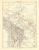 BOLIVIA. includes Acre, lost to Brazil in 1899-1903 war. JOHNSTON 1899 old map