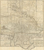 A Topographical plan of Manchester & Salford 92x105cm LAURENT/STOCKDALE 1793 map