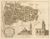 WALBROOK & DOWGATE WARDS.City of London Cannon St. BOWEN / NOORTHOUCK 1772 map