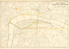 London road/rail plans.EMBANKMENT CHARING CROSS QUEEN VICTORIA STREET 1855 map