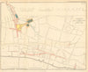 CITY OF LONDON. Queen Victoria Street/Farringdon Road plans. BUNNING 1855 map