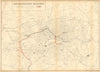 METROPOLITAN RAILWAY LINE. Original route/proposed extensions. FOWLER 1855 map