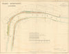 Proposed THAMES & ALBERT EMBANKMENT plans retaining wharves. GISBORNE 1855 map
