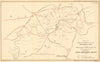 Proposed WESTMINSTER TERMINUS/THAMES EMBANKMENT DISTRICT RAILWAYS 1855 old map