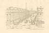FARRINGDON STREET. Proposal w/underground line. CHARLES PEARSON 1855 old print