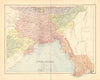 BRITISH INDIA. 'Lower Bengal'. Burmah Tipperah. Bangladesh.BARTHOLOMEW 1876 map