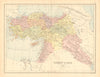 Turkey in Asia'. Levant Syria Cyprus Mesopotamia Railways.BARTHOLOMEW 1876 map
