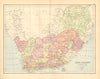 SOUTH AFRICA. 'Cape Colony Natal &c.'. Excludes Caffraria & Zulu land 1876 map