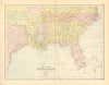 SOUTH EASTERN USA. United States. Gulf Coast Florida. BARTHOLOMEW  1876 map