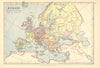 'Europe in the middle of the 16th Century (Period of the Reformation)' 1876 map