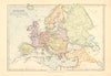 EUROPE 1648-1789. End of the Thirty years war to the French Revolution 1876 map