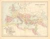 ROMAN EMPIRE. Showing provinces. BARTHOLOMEW 1876 old antique map plan chart