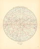 STAR CHART. 'The Southern Constellations'. Showing star magnitudes 1876 map