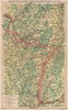 WORLD WAR 2. Maginot & Siegfried line defences. Pre-invasion of France 1940 map