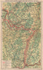 WORLD WAR 2. Maginot & Siegfried line defences. Pre-invasion of France 1940 map