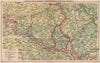 WORLD WAR 2. Maginot & Siegfried lines defences. Pre-invasion. Belgium 1940 map