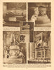 St. Paul's Cathedral tombs. Nelson Duke of Wellington Gen. Gordon  1926 print