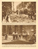 Relaying the street in Cornhill. City of London 1926 old vintage print picture