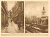 Soho. St Anne's Court & church. Text refers to media/film industry 1926 print