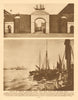 English sea-borne trade. West India Docks and coasting craft 1926 old print