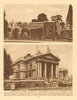 Dulwich Picture Gallery and the Tate Gallery (now Tate Britain) 1926 old print