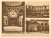 National Gallery, Burlington House & National Portrait Gallery 1926 old print