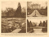 Richmond Park. White Lodge, Royal residence since George I 1926 old print