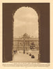 A passing view of Somerset House from the Strand 1926 old vintage print