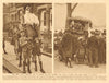 Guy Fawkes day and a Punch and Judy show at Putney 1926 old vintage print