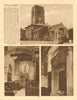 Chelsea Old Church by the Thames. Cheyne Walk 1926 vintage print picture