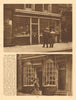 Two eighteenth century shops in St James's and Haymarket 1926 old print