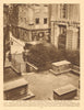 Cooper's Arms, Falcon Square. St. Olave's churchyard, Silver Street 1926 print