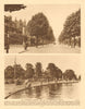 Fitzjohn's Avenue. Whitestone Pond, Hampstead Heath 1926 old vintage print